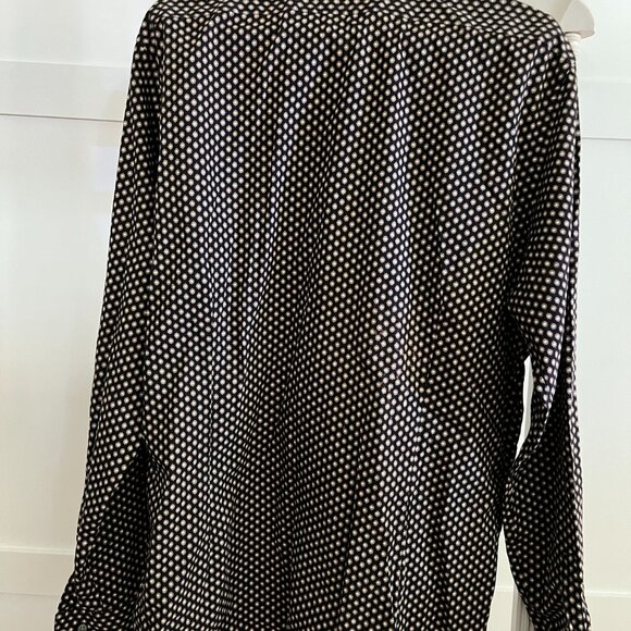 EUC Express Button Shirt Long Sleeve polka dot (M) - Picture 4 of 4